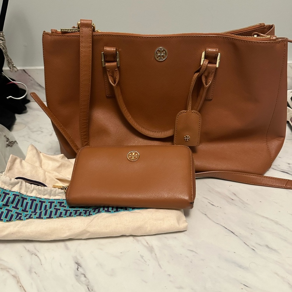 Tory Burch bag and wallet